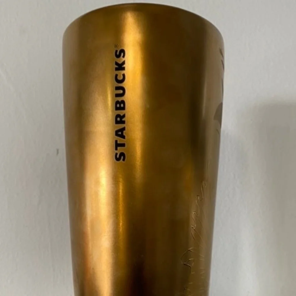 Starbucks Spring 2022 Copper Siren Ceramic 12oz Tumbler with mint green lid - Picture 3 of 3